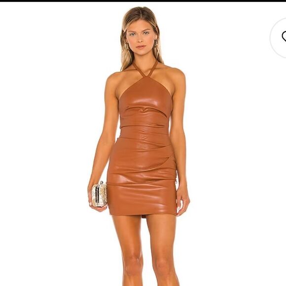 Nookie Barbella Mini Dress Tan S - Picture 1 of 8